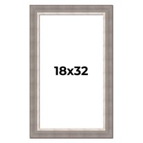 18x32 Frame Grey Real Wood Picture Frame Width 2.75 Inches | Interior Frame Depth 0.5 Inches |