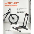 thumbnail image 2 of KFFKFF Foldable Bike Rack for 20-29 Inch Mountain & Road Bikes, Durable Steel Bicycle Floor Stand, Rust-Resistant Storage Solution for Entryway, Garage, or Home, Single Pack, Black, 2 of 9