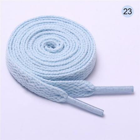 Zhuge 2 Pair Flat Shoe laces 8mm Wide Shoelaces for Athletic Running Sneakers Shoes Boot Strings-A23