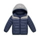 thumbnail image 1 of Manta para sofá, chaqueta acolchada con capucha para niñas, abrigo de invierno ligero con cremallera acolchada y bolsillos para niñas de 7 a 14 años., 1 of 2