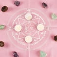 thumbnail image 3 of Altar Cloth Star Fox Celestial Tarot Card Deck Spiritual Tapestry Tablecloth Power Sacred Velvet Cloth Astrology Square Pagan Pink, 3 of 9