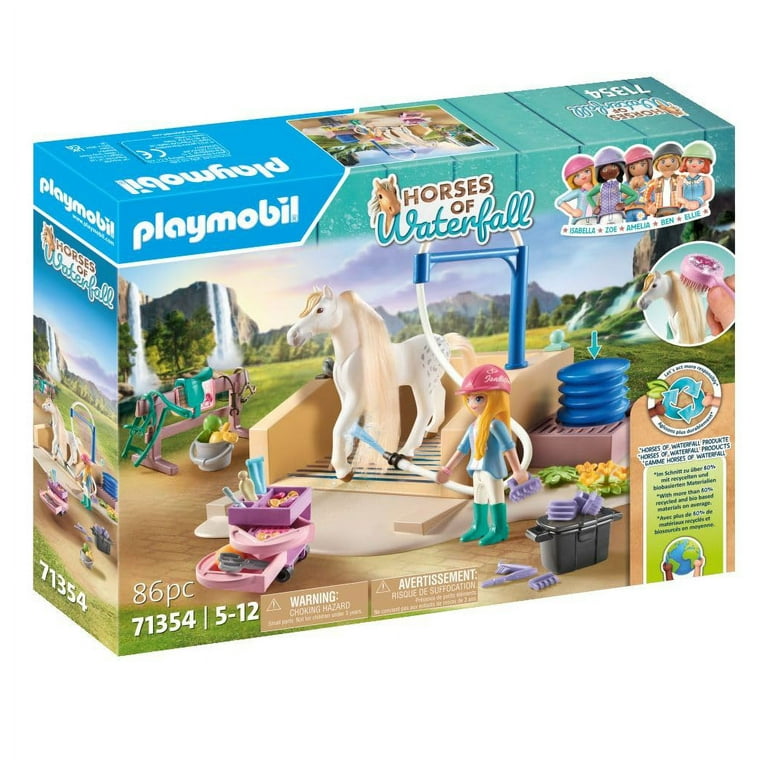 まお　904045 PLAYMOBIL #71354 Horses of Waterfall Horse Washing Station w