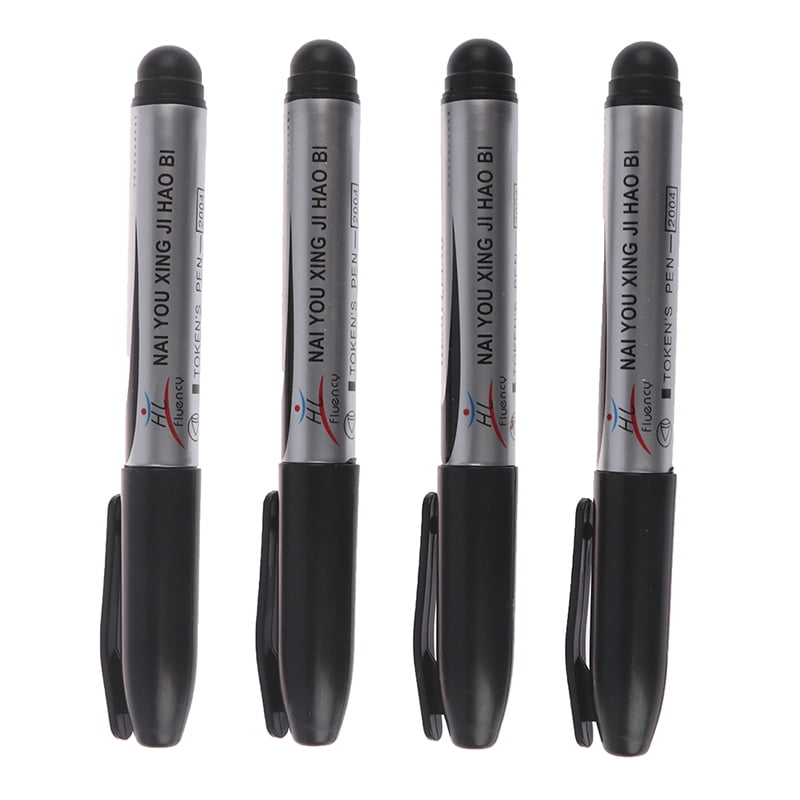 4x Garden marker Pen Waterproof Black Ink Token Pen Garden Plant Labeling Ga ZY 