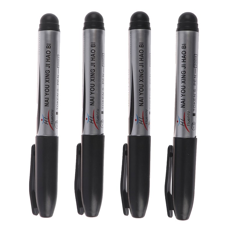 4x Garden marker Pen Waterproof Black Ink Token Pen Garden Plant