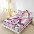 thumbnail image 4 of Feelyou Fashion High Heel Queen Sheet Sets for Women, Glitter Stars Diamond Flat Sheet, Leopard Cheetah Print Queen Fitted Sheet, Luxury Bedroom Decor, 4pcs, 4 of 7