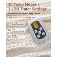 thumbnail image 6 of GARVEE Electric Heated Blanket Full Size,72"x84" Waffle Weave Fast Heating Blankets,10 Heat Levels & 1-12H Time Settings Auto Off,Beige, 6 of 9