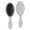 Black and White, variant on Black Christmas Santa Pattern Hair Brush,Girls Detangling Hair Brush,Glide Through Tangles with Ease for Wet & Dry Hair,8.8"X2.8"