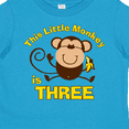 thumbnail image 4 of Inktastic Little Monkey 3rd Birthday Boy Boys Toddler T-Shirt, 4 of 5