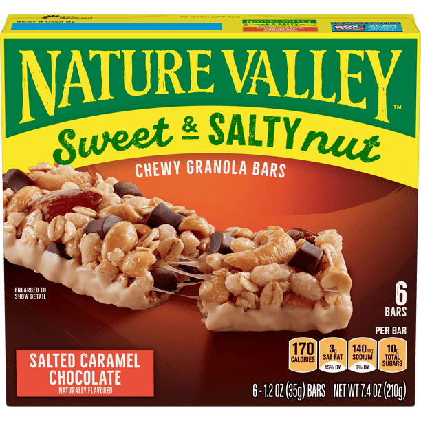 Nature Valley Salted Caramel Chocolate Sweet & Salty Nut Granola Bars