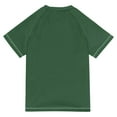 thumbnail image 6 of FORMRS Boys Rash Guard Short Sleeves Swim Shirt Quick Dry UPF 50+ Sun Protection, Sizes 3-12T, Green and White Plaid Pattern, 6 of 6