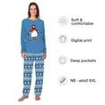 thumbnail image 2 of Penguin Skiing Christmas Pajamas For Family And Dog, Matching Pjs With Extended Size, Size NB - Men 6XL, 2 of 7