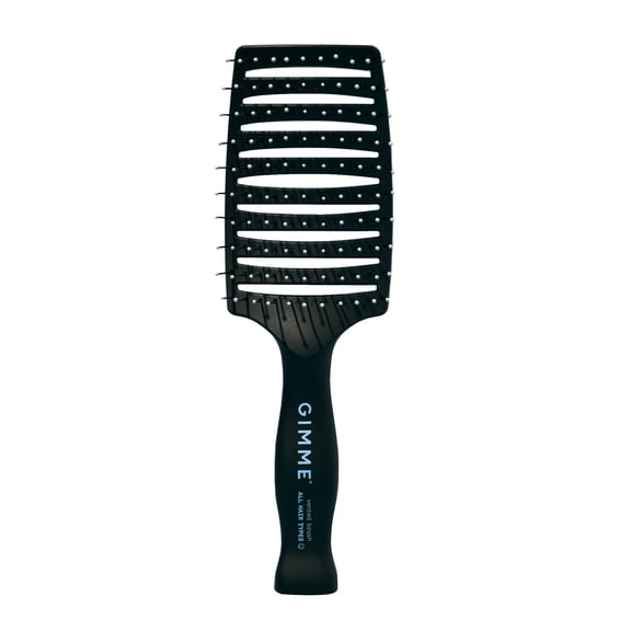 Gimme Beauty Vented Detangling Brush - For All Hair Types - Wet & Dry Hair Brush - Heat-Resistant Bristles for Quick Drying & Styling