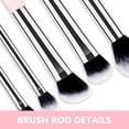 thumbnail image 3 of Makeup Brushes Set Synthetics Fiber Make Up Brush for Foundations Cream Powder Blusher Face Eyeshadow Make Up Brush Set, 3 of 18