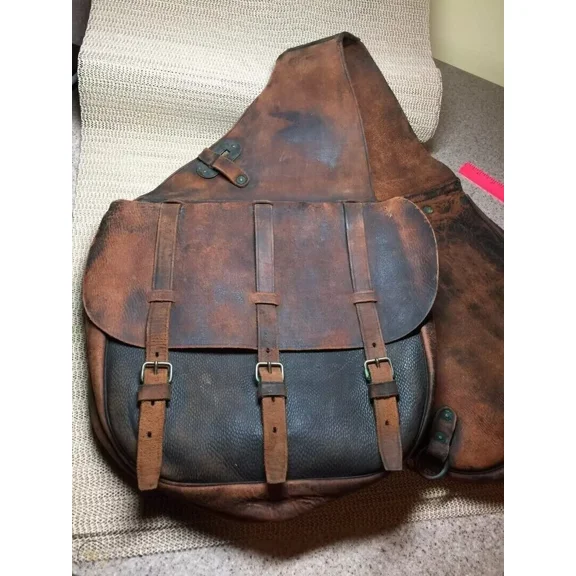 Leather Saddle Bag, Western