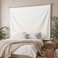 thumbnail image 3 of Cream Geometric Tapestry for Bedroom Wall Hanging Tapestry, Modern White Stripe Abstract Distortion Art Ceiling Backdrop Tapestries Poster Blanket Wall Decor for Teens Room Living Room Dorm 59" x 90", 3 of 8
