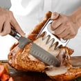 thumbnail image 1 of Barbacoa con garras de oso dentadas de acero inoxidable. Ideal para cortar y desgarrar carne, aves o manipular alimentos calientes a granel. JAMW Sencillez, 1 of 3