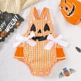 thumbnail image 2 of mgoYE Toddler Baby Boy Clothes Cute Baby Boy Girl Romper Onesie Toddler Halloween Jumpsuit Outfit Clothes|Orange 0-3 Months, 2 of 6