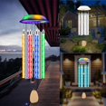 thumbnail image 1 of Qoosea Solar Wind Chimes  6 LED Tubes Color Changing Solar Wind Chimes for Outside  Waterproof Multi-Color Solar Powered Wind Chime Outdoor for Christmas Garden Decoration, 1 of 6