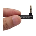 thumbnail image 2 of 3.5mm Headset Jack Audio Connector Male Turn Female Adapter Headphone Plug 90 Degree Elbow, 2 of 6