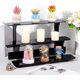 thumbnail image 5 of Exhibidor de acrílico de 3 niveles, estante de mesa para organizar perfumes, soporte elevador portátil de acrílico, 5 of 6