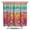 Retro Tri, variant on Cute Ladybug Shower Curtain, Red Garden Ladybug Print Waterproof Hotel Style Bath Curtain 84x72 Inch Machine Washable & Quick Dry