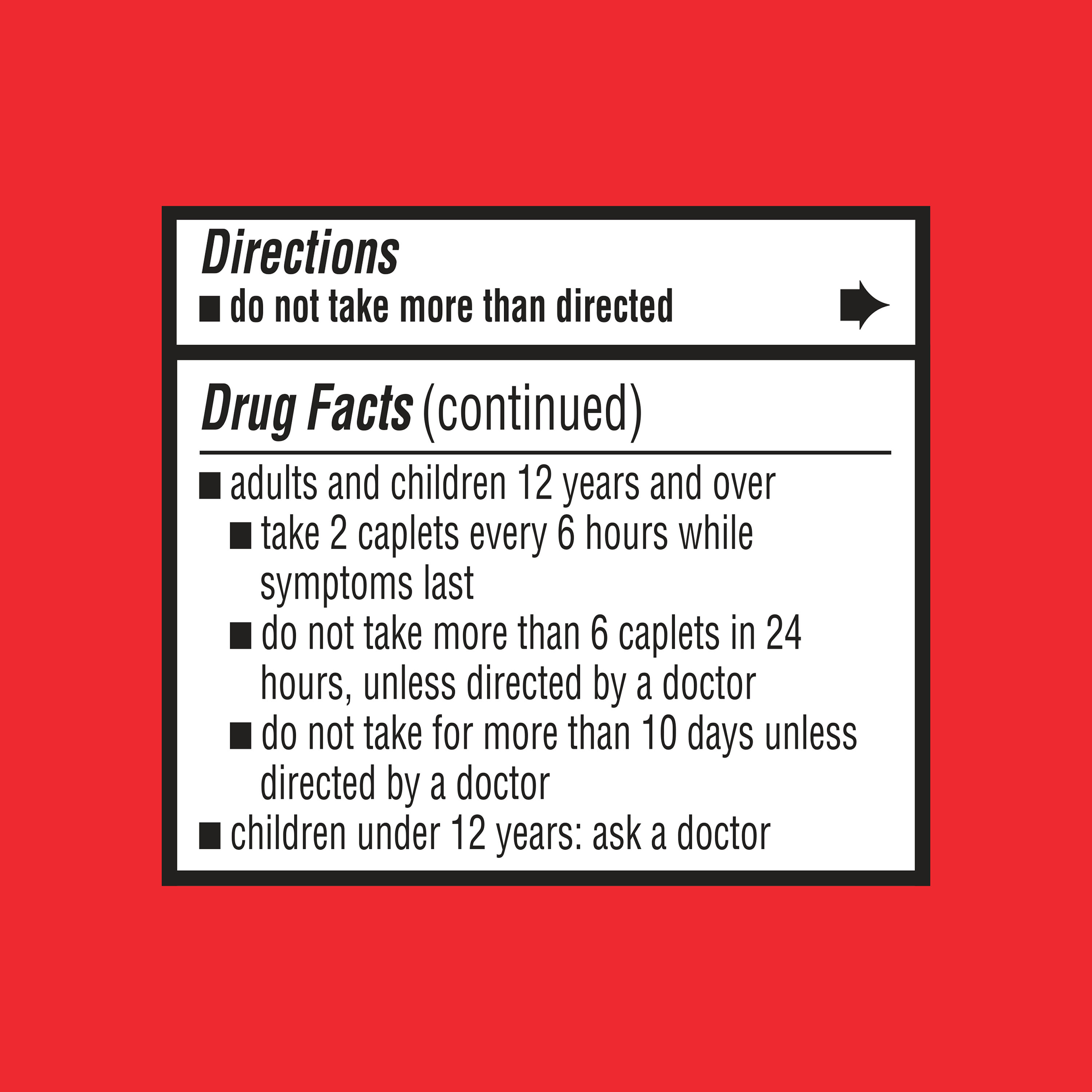 (6 paquete) Equate Analgésico de fuerza extra tabletas, 500 mg, 40 unidades 6