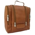 thumbnail image 4 of Piel Leather Hanging Travel Toiletry Kit Saddle One Size, 4 of 4