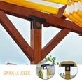 thumbnail image 3 of AURARMLET 2Ud Soportes Para Pergola En Metal Negro Con En T Para Refuerzo De Esquinas Y Exterior, 3 of 8