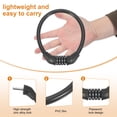 thumbnail image 3 of Uxcell Bike Lock Cable, Resettable Combination Security Cable Lock Self Coiling Cable Lock Bike Bicycle Lock Combination Lock Black, 3 of 7