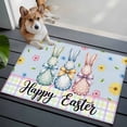 thumbnail image 4 of Easter Bunny Area Rugs Collection 2'x3', Spring Watercolor Polka Dot Flower Plaid Blue Non Slip Indoor Rectangle Throw Runner Rug Floor Mat Carpet for Living Room Dining Table Bedroom Nursery, 4 of 9