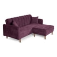 thumbnail image 3 of Sala Modular Sofá Cama Reversible De Lino Morado Modelo Avocata, 3 of 9