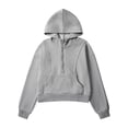 thumbnail image 5 of Hotiary 7-14Y Girls Casual Half Ziper Hoodies Long Sleeve Solid Color Pullover Sweatshirts With Thumb Hole, 5 of 8