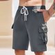 thumbnail image 2 of Xihbxyly Pantalones Cortos Deportivos para Hombre, Transpirables y Ligeros, con Cintura Elástica Cómoda y Tejido de Secado Rápido, Ideales para Correr, Gimnasio y Surfear, Actividades Al Aire Libre E, 2 of 5