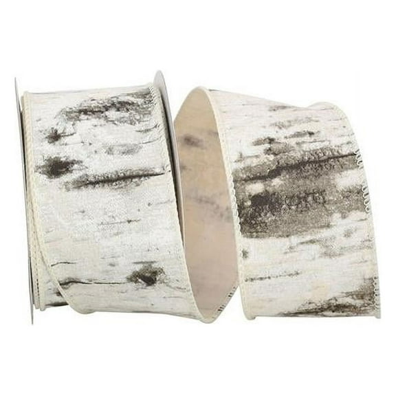 Looks Like Birchbark Wired Linen Ribbon