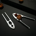 thumbnail image 4 of CIMAXIC Simple Walnut Nut Cracker Tool Zinc Alloy Heavy Duty Shell 1Set, 4 of 8