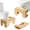 Bamboo, variant on Toilet Squat Stool 7 And 9 Inch Adjustable Heights Foldable Squatty Potty For Adults Anti-slip Step Pooping