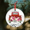 thumbnail image 4 of Our First Christmas Married Ornament 2022 - Christmas Tree Decorations - Couple Gifts for Christmas, Anniversary, Wedding Gifts for Couple - Christmas Decorations Red Truck Ceramic Ornament Hangers, 4 of 8