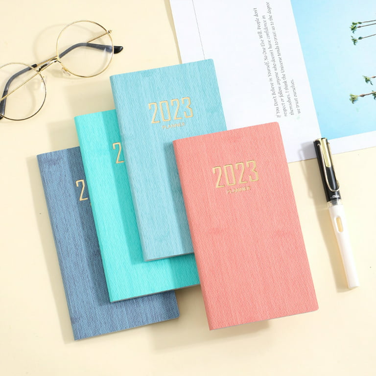 1 pc 2024 A6 Agenda Book Mini Portable Diary Weekly Planner Notebooks To Do  List English Notepad With Calendar School Office Supplies