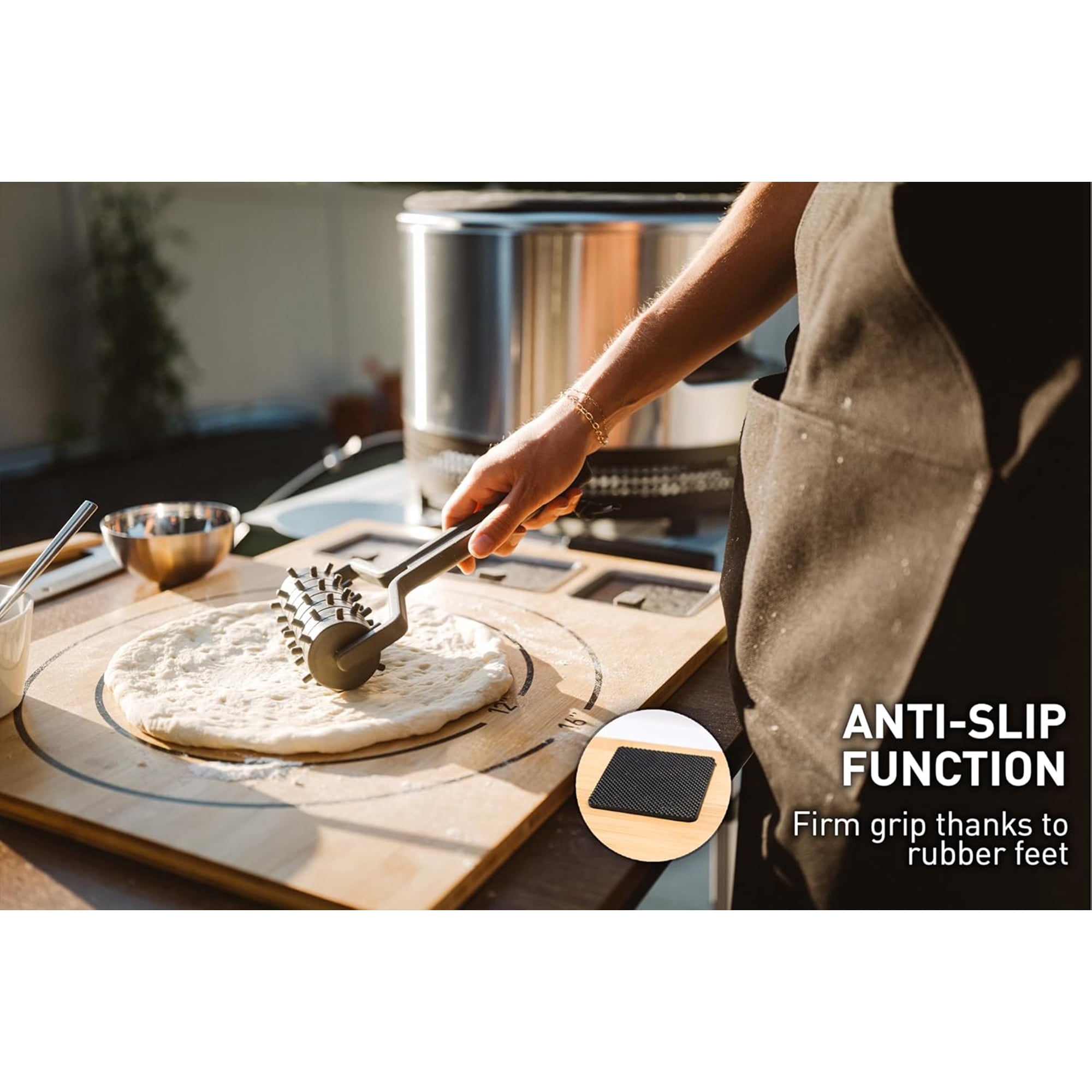 Solo Stove Pi Cutting Board with Containers & Lids, Large Food Prep Chopping Cutting Board
