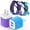 2pcs Blue+Purple, variant on 2 Pack Micro USB Charger,Dual USB Wall Charger with 6FT USB A to Micro Cable,Android Charger Block Fast Charging Cable for Kindle,E-Reader, Samsung J8 Pro S6S7,Droid Cord AC Power Adapter(Multicolor)