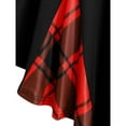 thumbnail image 5 of Haut à Carreaux Intelligent pour Femmes, Manches Longues, 95 % Polyester, 5 % Spandex, Rouge, s, 5 of 5