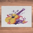 thumbnail image 5 of Ambesonne Music Jigsaw Puzzle Durable Cardboard, Guitarist Performing, 1000 pcs, Mustard and Multicolor, 5 of 5