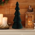 thumbnail image 4 of EverydayNest 25cm 5-Tier Folded Paper Christmas Tree,Handmade Pleated Honeycomb Tabletop Centerpiece,Reusable Foldable Accent for Holiday Home Party Decor, 4 of 5
