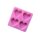 thumbnail image 1 of Bewildely Molde de jabón hecho a mano Diy, 4 celosías, forma de corazón de amor, molde de pastel de silicona, moldes de Chocolate Herramientas y accesorios para hornear, 1 of 6