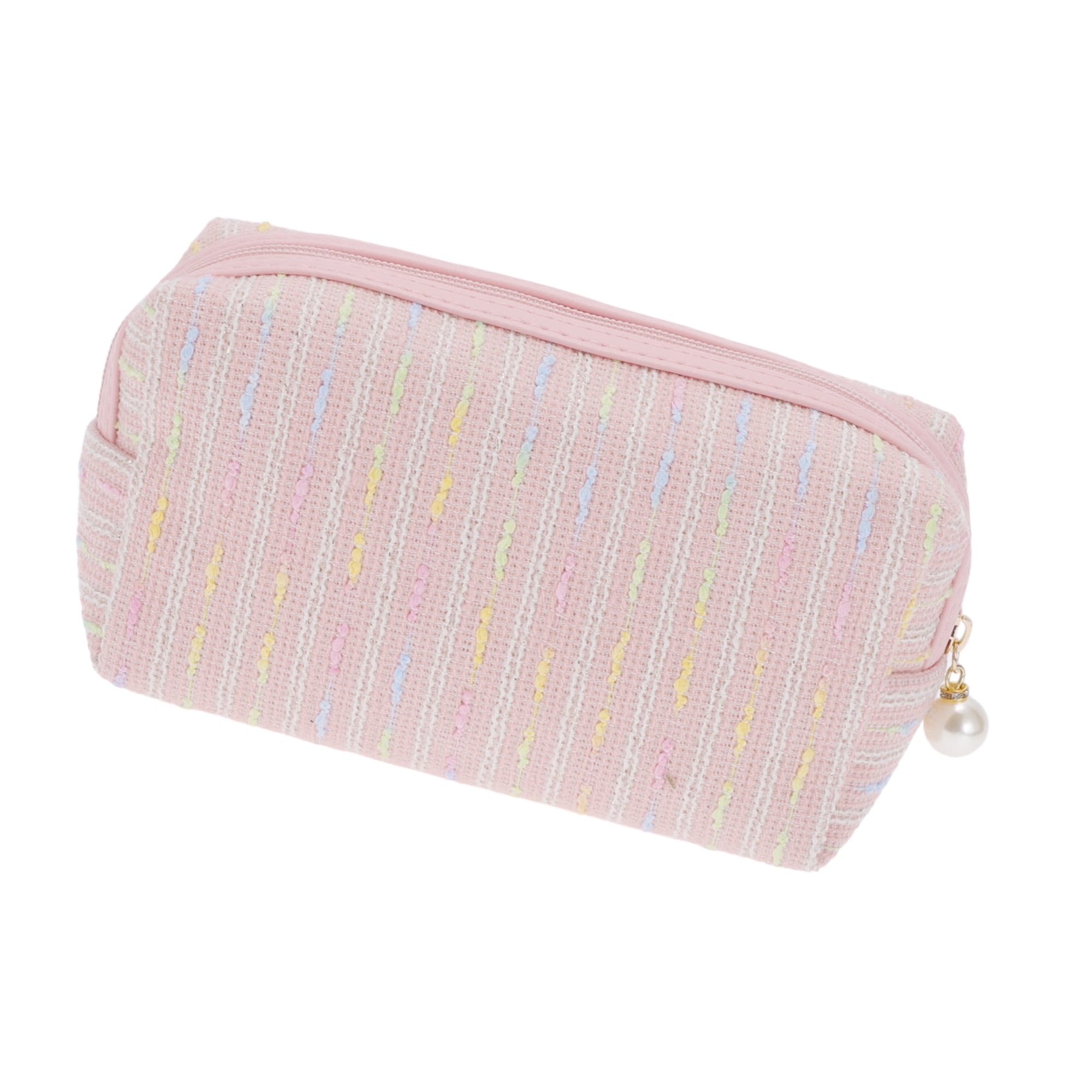Unique Bargains 1Pc Women Durable Portable Travel Organizer Cosmetic Bag for Toiletry Pink