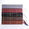 thumbnail image 4 of The NKJV, Open Bible, Cloth Over Board, Gray/Red, Red Letter Edition, Comfort Print: Complete Reference System, 4 of 8