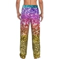 thumbnail image 3 of Xecao Glitter Rainbow Men's Straight Lounge Pajama Pants: The Ultimate in Comfortable Sleepwear, 3 of 9