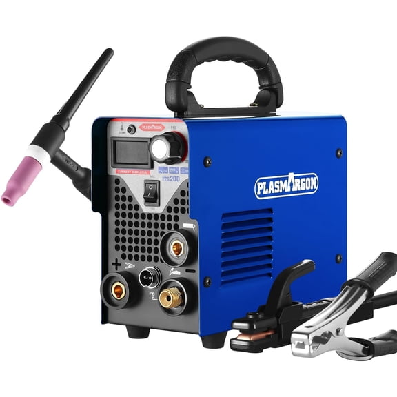 PLASMARGON 200A TIG Welder, 110V/220V Dual Voltage 2-in-1 Lift TIG & MMA Stick Welding Machine, IGBT Inverter Metal Welder LED Display, Portable Welding Equipment for Home DIY & Metal Repair