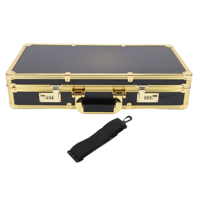CAJA de Herramientas de Estilista, Proporciones Razonables Estuche Barbero Con Bordes de Aluminio Ángulos de Acero Reforzados para viajar para Cortadores de Cabello Para