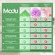 thumbnail image 4 of Guantes exfoliantes Modu Korean Large, 10 unidades (verdes), 100% viscosa, 4 of 7